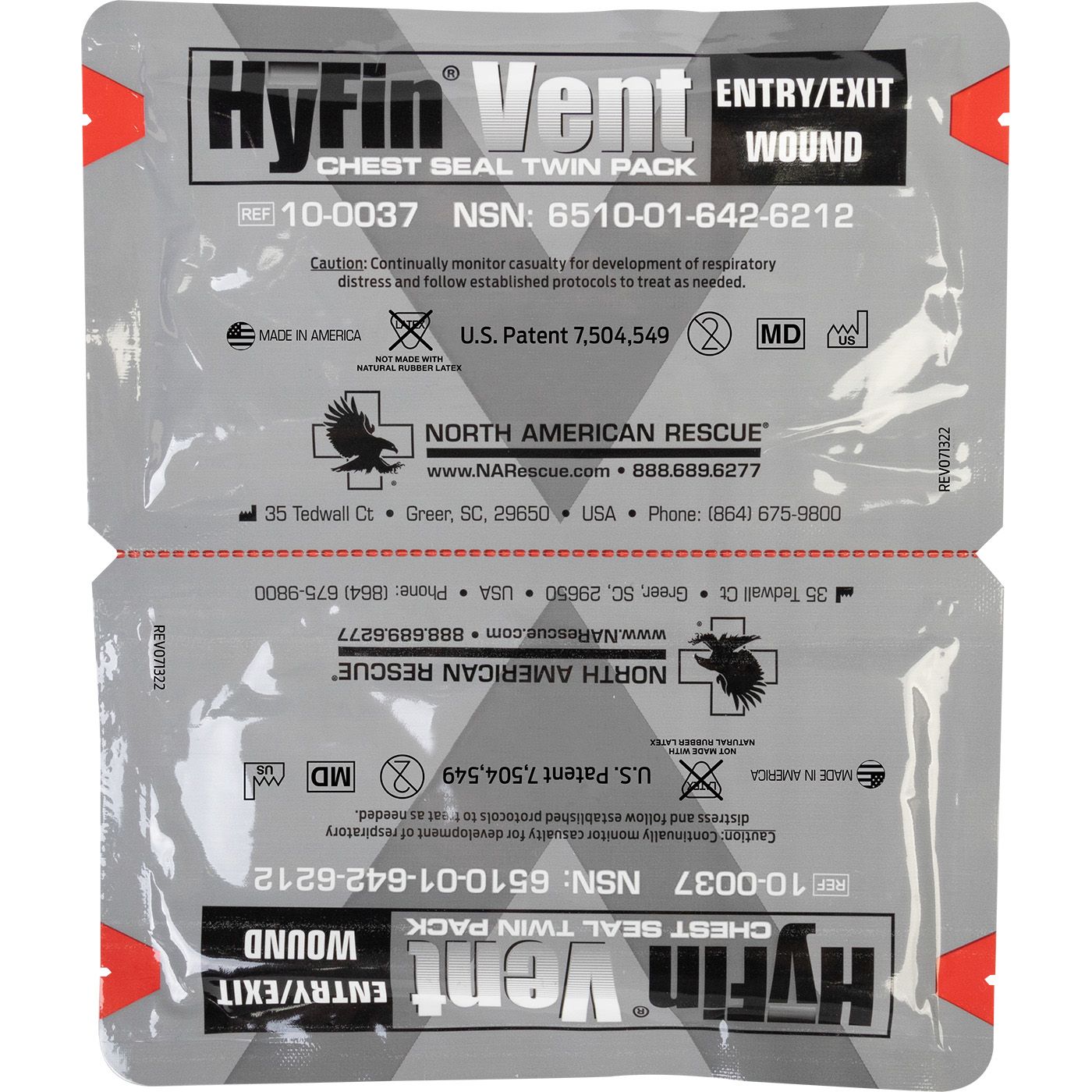 Hyfin Vent Chest Seal Twin Pack